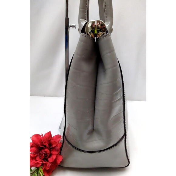 Kate Spade New York Knightsbridge Constance Soft Taupe Patent Satchel Bag - $698 - Picture 4 of 16